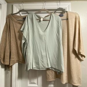 Lot of spring tops